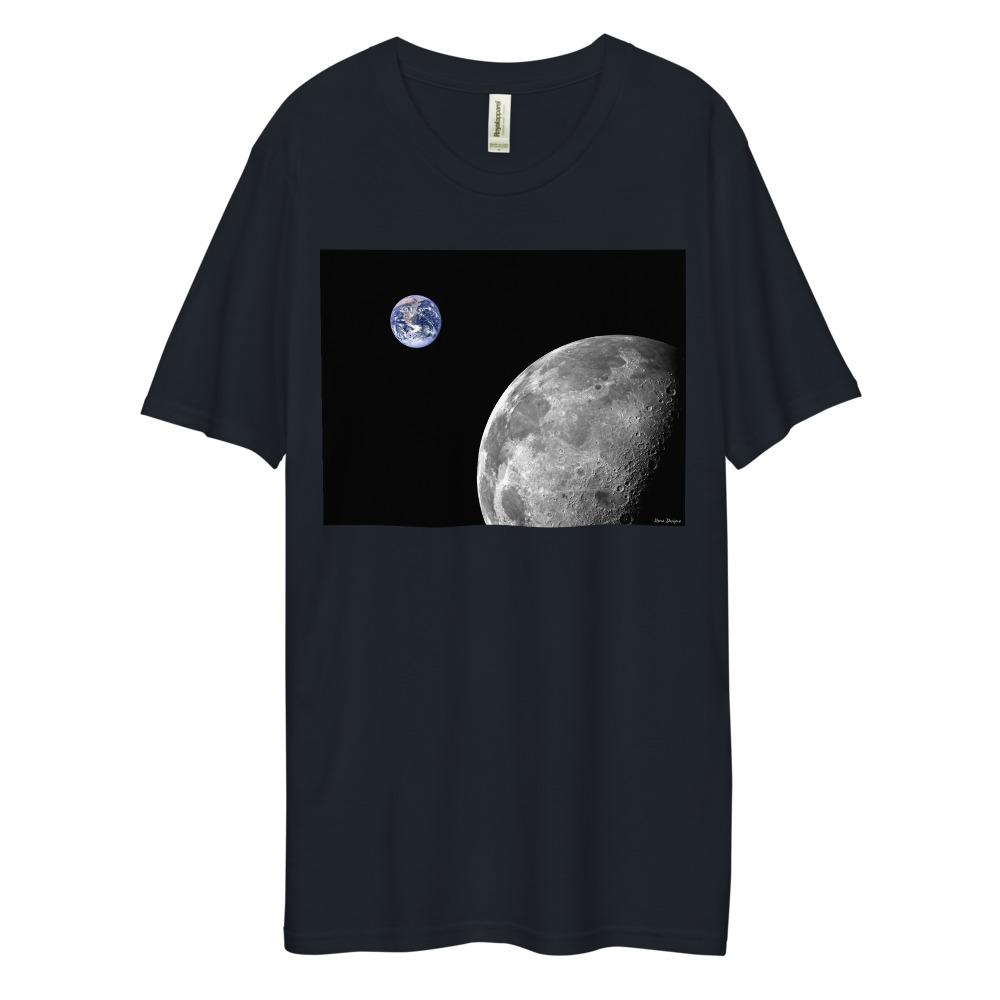 Dee Lux Crew Neck - NASA Photo: Earth & Moon from Space