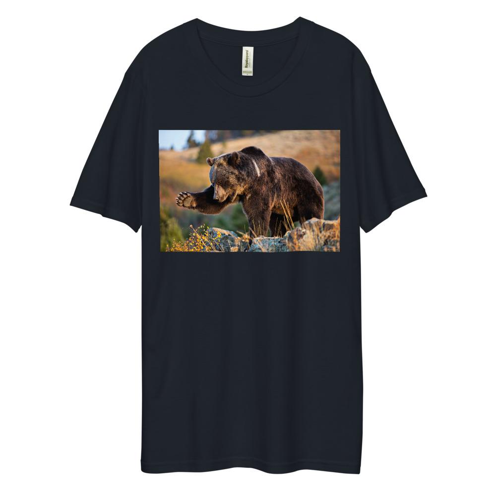 Men's Dee Lux Crew Neck - Grizzly Business Swatting Flies