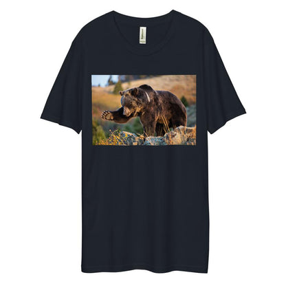 Men's Dee Lux Crew Neck - Grizzly Business Swatting Flies