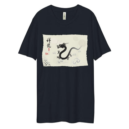 Men's Dee Lux Crew Neck - Ink Brush Dragon