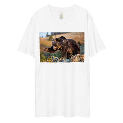 Men's Dee Lux Crew Neck - Grizzly Business Swatting Flies