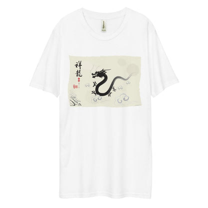 Men's Dee Lux Crew Neck - Ink Brush Dragon