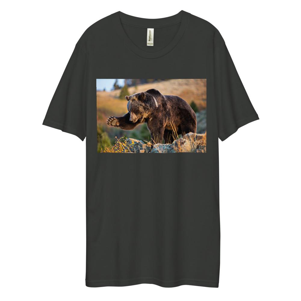 Men's Dee Lux Crew Neck - Grizzly Business Swatting Flies