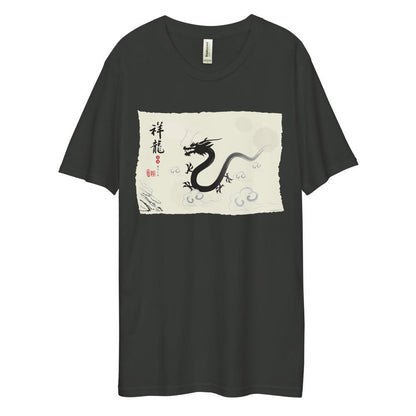 Men's Dee Lux Crew Neck - Ink Brush Dragon