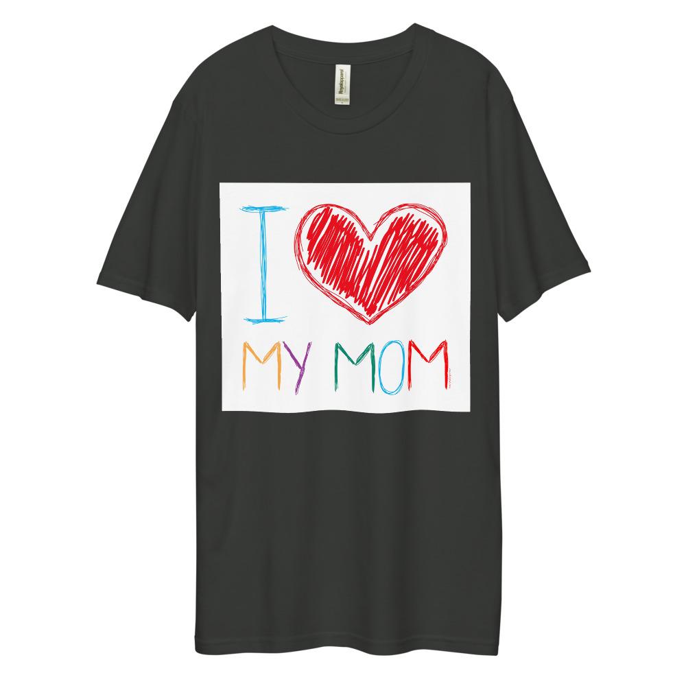 Men's Dee Lux Crew Neck - I Love My Mom!