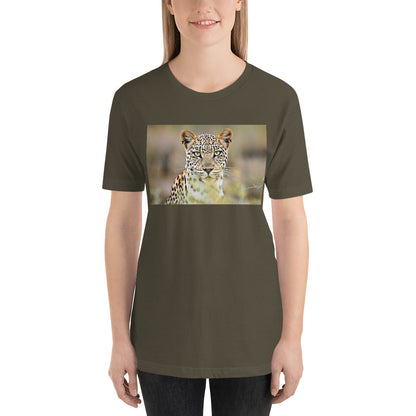 Classic Crew Neck Tee - Green Eyed Leopard - Ronz-Design-Unique-Apparel
