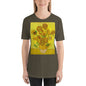 Classic Crew Neck Tee - van Gogh: 15 Sunflowers in Vase - Ronz-Design-Unique-Apparel