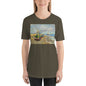 Classic Crew Neck Tee - van Gogh: Fishing Boats on the Beach - Ronz-Design-Unique-Apparel