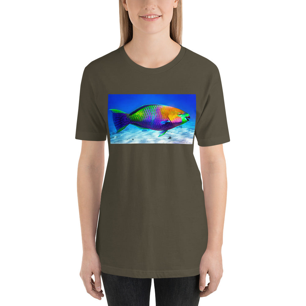 Classic Crew Neck Tee - Parrot Fish - Ronz-Design-Unique-Apparel