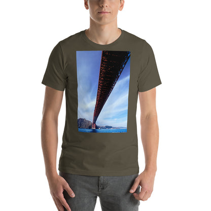 Classic Crew Neck Tee - Golden Gate - Ronz-Design-Unique-Apparel