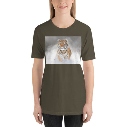 Everyday Elegant Tee - Tiger In Snow