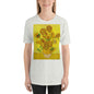 Classic Crew Neck Tee - van Gogh: 15 Sunflowers in Vase - Ronz-Design-Unique-Apparel