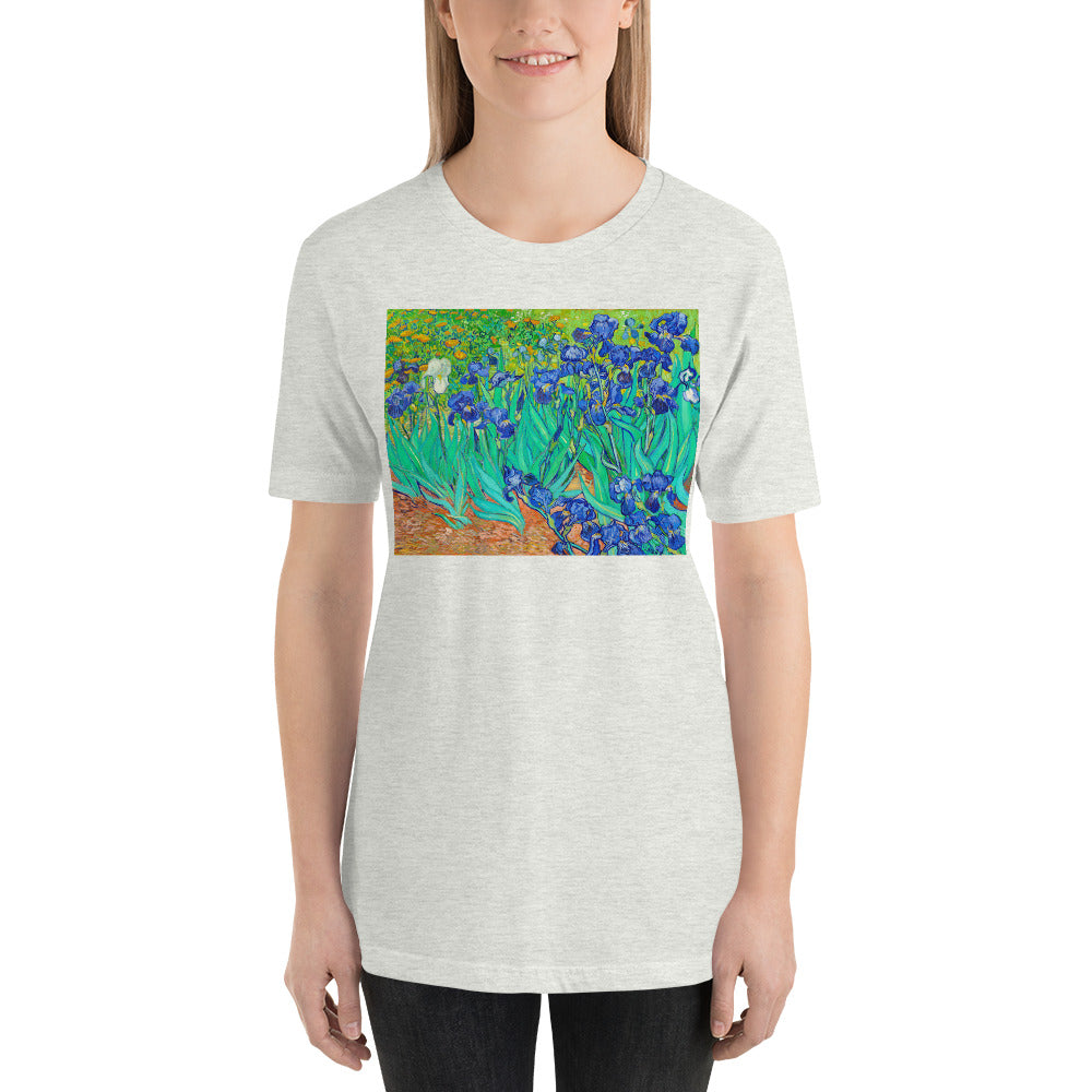 Classic Crew Neck Tee - van Gogh: Irises - Ronz-Design-Unique-Apparel