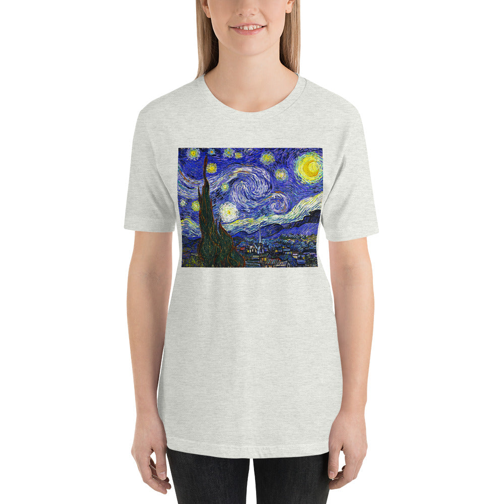 Classic Crew Neck Tee - van Gogh: The Starry Night - Ronz-Design-Unique-Apparel