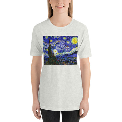 Classic Crew Neck Tee - van Gogh: The Starry Night - Ronz-Design-Unique-Apparel