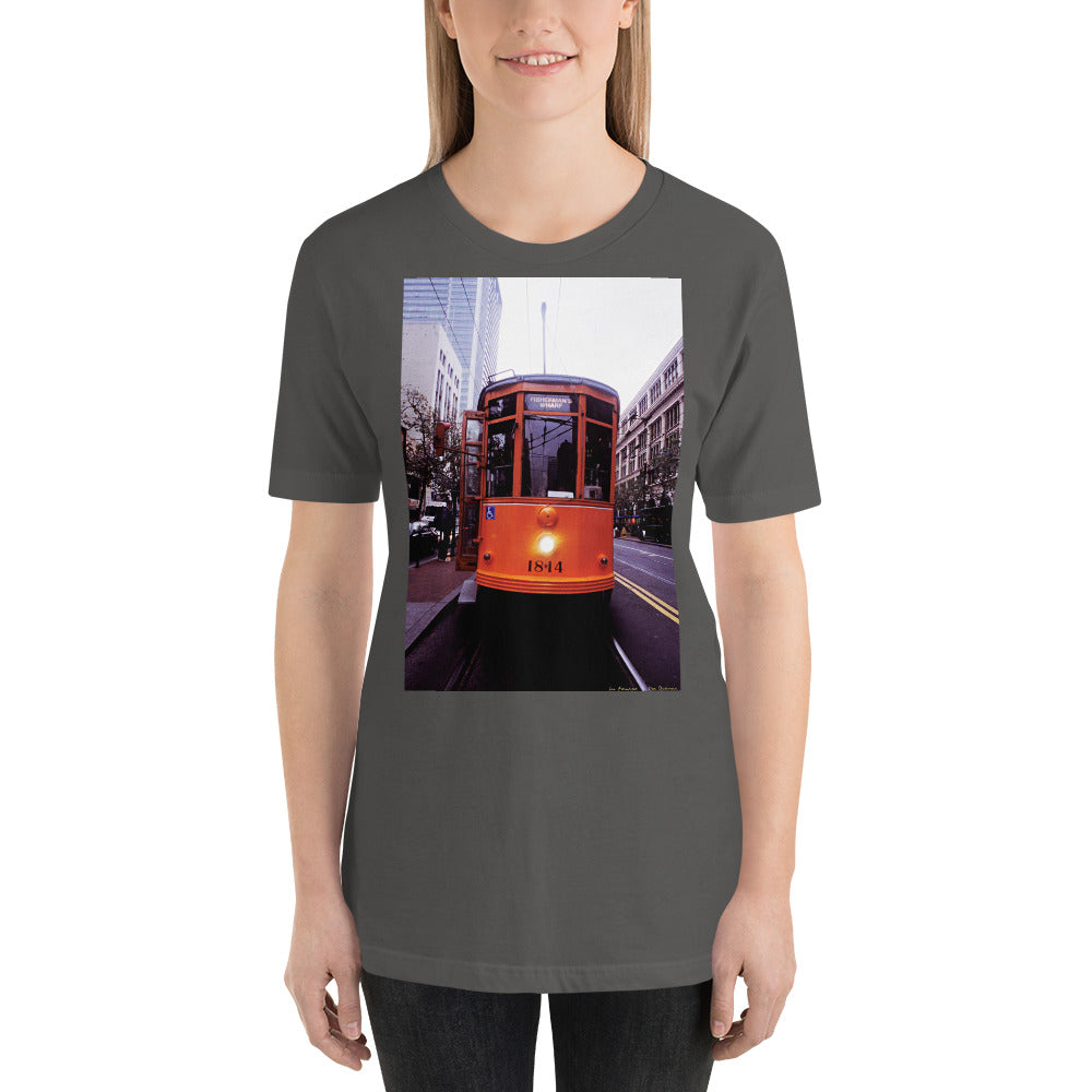 Classic Crew Neck Tee - Milan Trolly, San Francisco - Ronz-Design-Unique-Apparel
