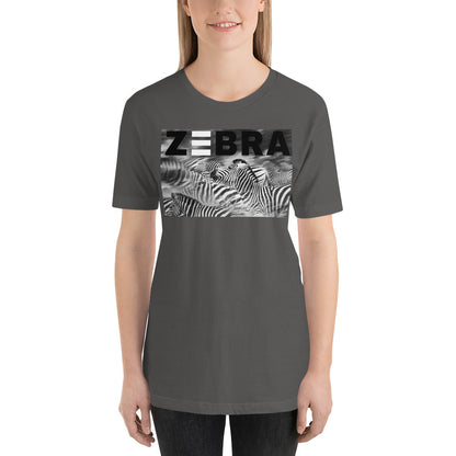 Classic Crew Neck Tee - ZEBRA Blur - Ronz-Design-Unique-Apparel