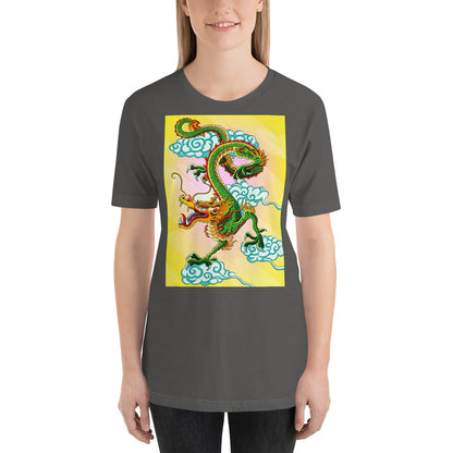 Everyday Elegant Tee - Green Chinese Sky Dragon