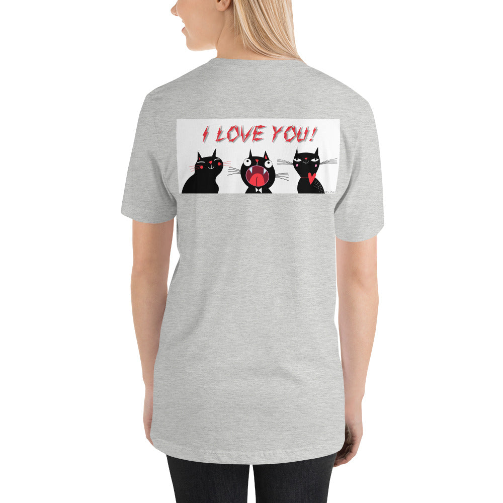 Classic Crew Neck Tee - I Love Love you! - Ronz-Design-Unique-Apparel
