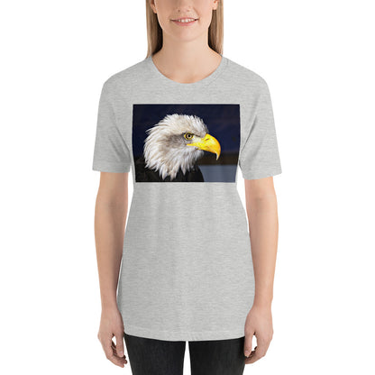 Classic Crew Neck Tee - Bald Eagle - Ronz-Design-Unique-Apparel