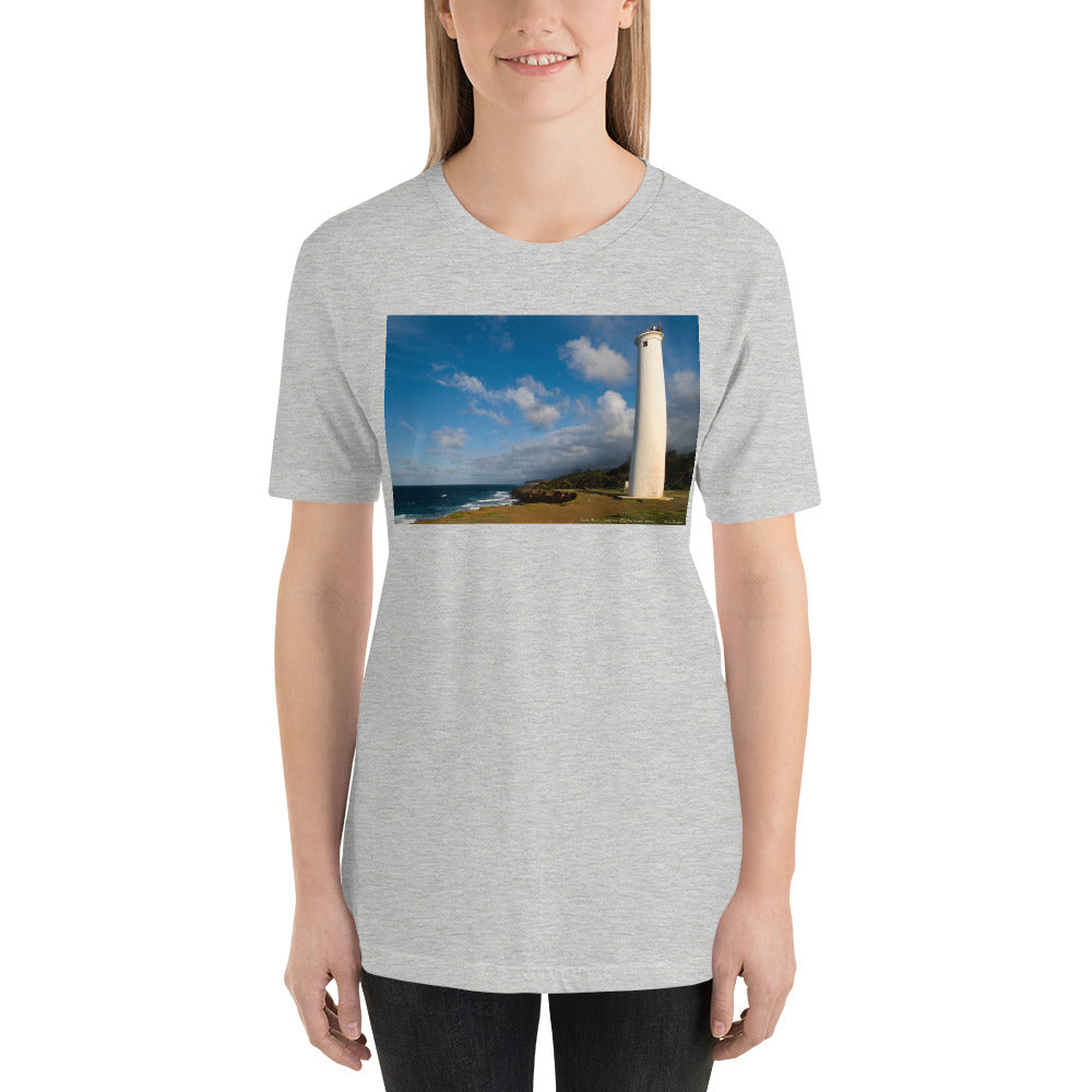 Classic Crew Neck Tee - North Point Lighthouse, The Big Island, Hawaii - Ronz-Design-Unique-Apparel
