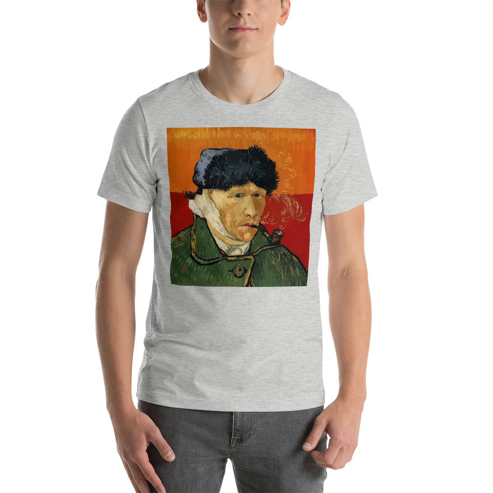 Classic Crew Neck Tee - van Gogh: Self Portrait - Ronz-Design-Unique-Apparel