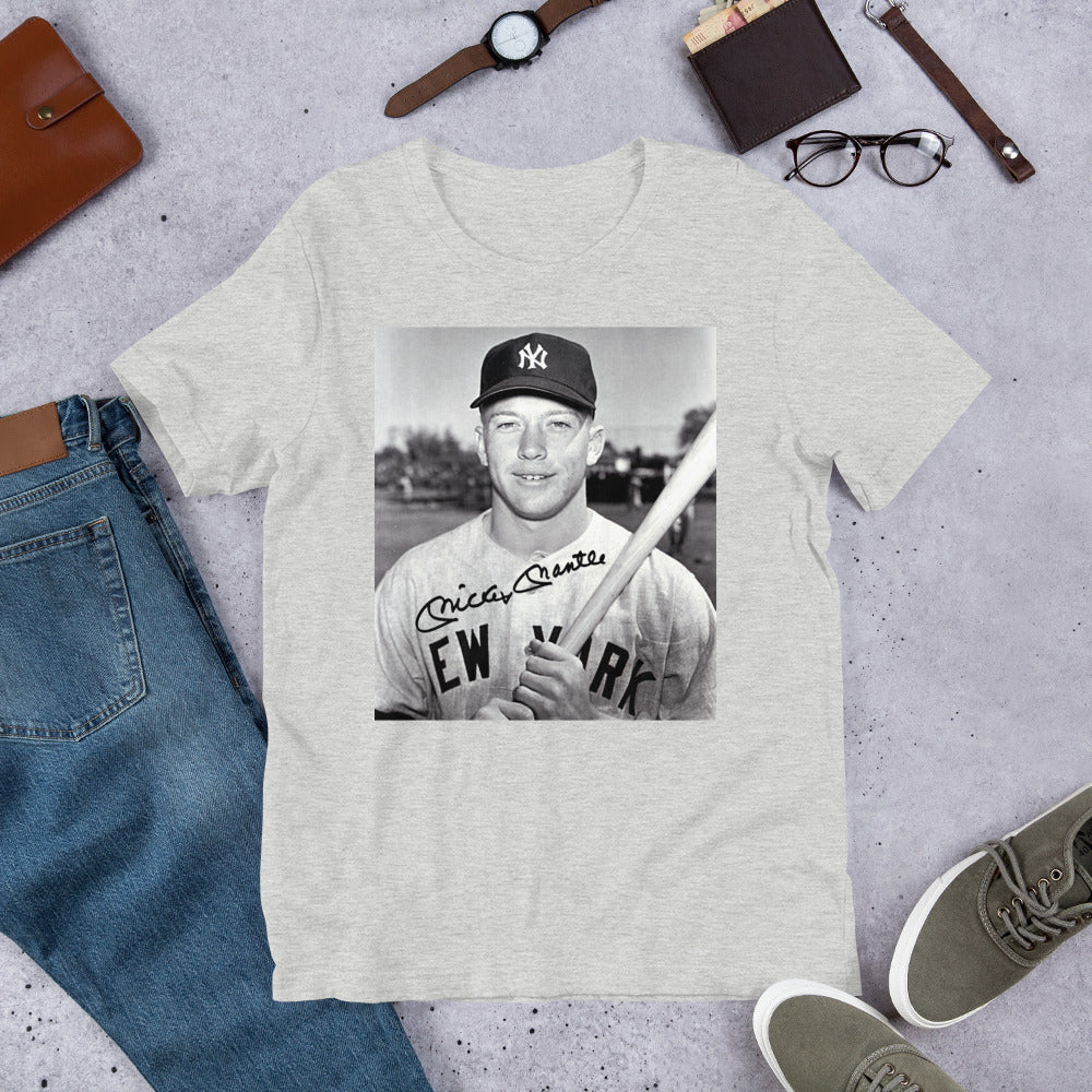 Premium Crew Neck Tee - Mickey Mantle #026