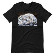 Load image into Gallery viewer, Classic Crew Neck Tee - Snow Leopard - Ronz-Design-Unique-Apparel
