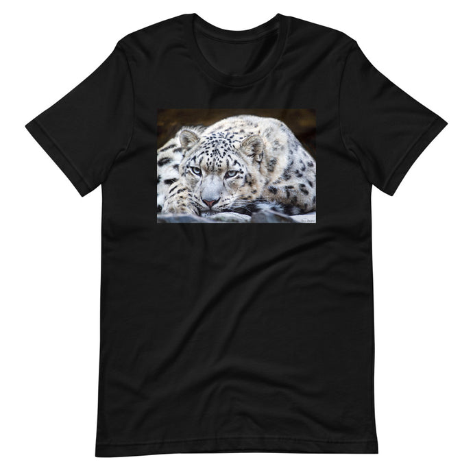 Classic Crew Neck Tee - Snow Leopard - Ronz-Design-Unique-Apparel