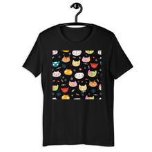 Load image into Gallery viewer, Classic Crew Neck Tee - Cat Faces - Ronz-Design-Unique-Apparel
