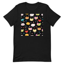 Load image into Gallery viewer, Classic Crew Neck Tee - Cat Faces - Ronz-Design-Unique-Apparel

