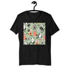 Load image into Gallery viewer, Classic Crew Neck Tee - Crazy Cats - Ronz-Design-Unique-Apparel
