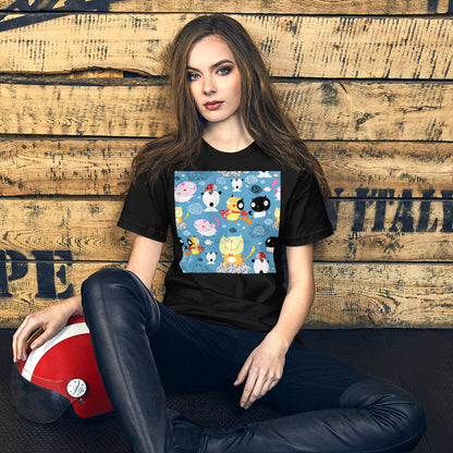 Classic Crew Neck Tee - Silly Cats - Ronz-Design-Unique-Apparel