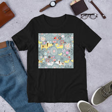 Load image into Gallery viewer, Classic Crew Neck Tee - Cats &amp; Dogs - Ronz-Design-Unique-Apparel

