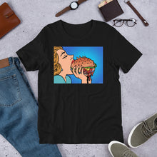 Load image into Gallery viewer, Classic Crew Neck Tee - Hamburger Feast - Ronz-Design-Unique-Apparel
