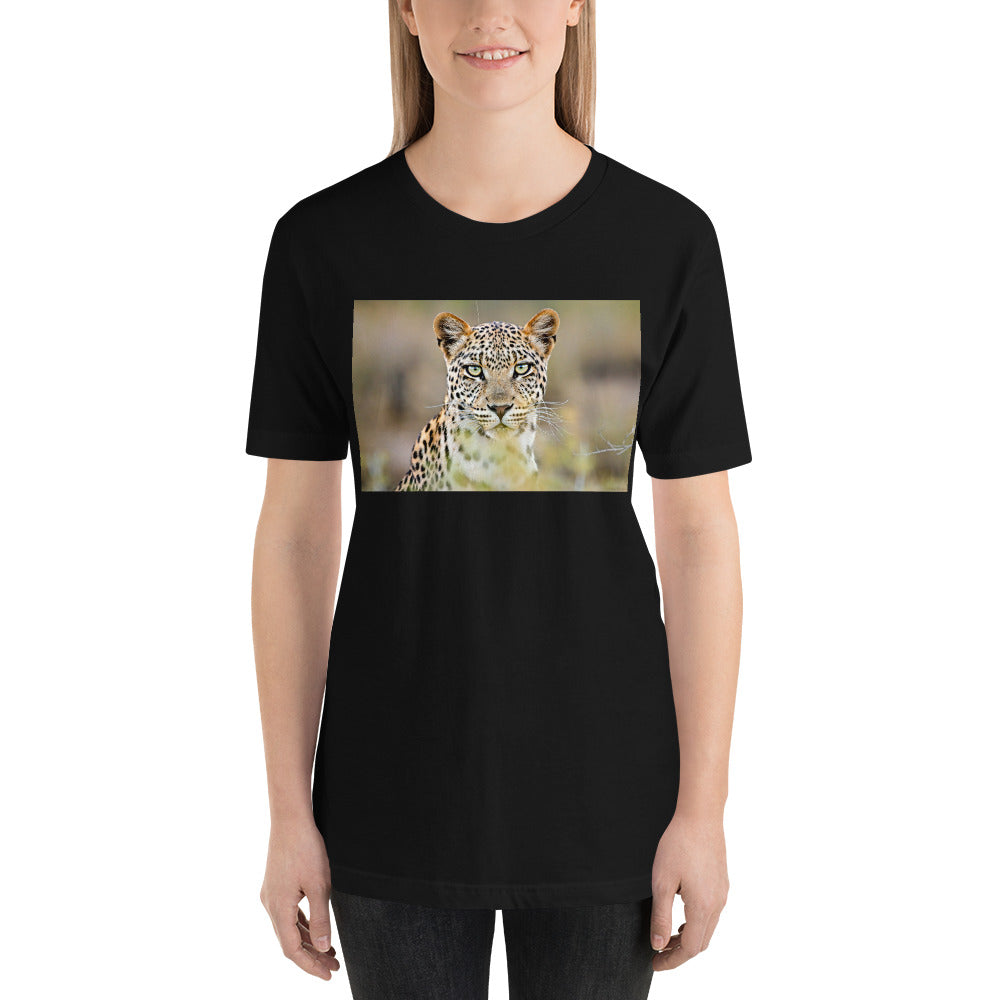 Classic Crew Neck Tee - Green Eyed Leopard - Ronz-Design-Unique-Apparel