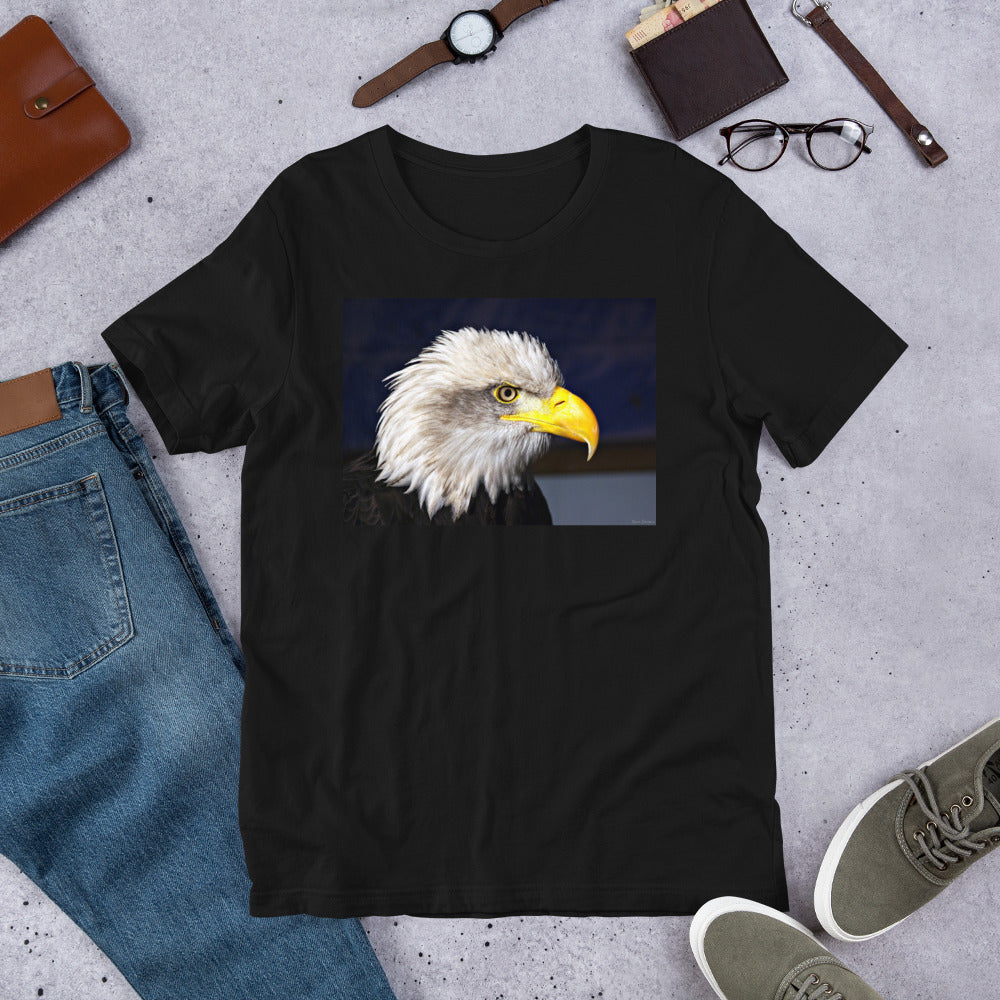 Classic Crew Neck Tee - Bald Eagle - Ronz-Design-Unique-Apparel