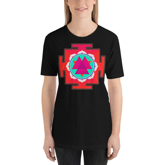 Classic Crew Neck Tee - Red Yantra - Ronz-Design-Unique-Apparel