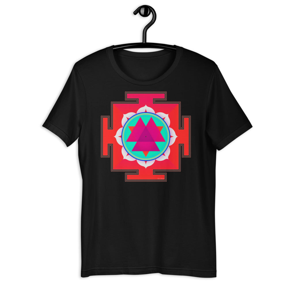 Classic Crew Neck Tee - Red Yantra - Ronz-Design-Unique-Apparel