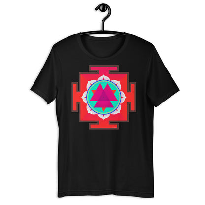Classic Crew Neck Tee - Red Yantra - Ronz-Design-Unique-Apparel