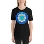 Classic Crew Neck Tee - Blue & Purple Yantras - Ronz-Design-Unique-Apparel