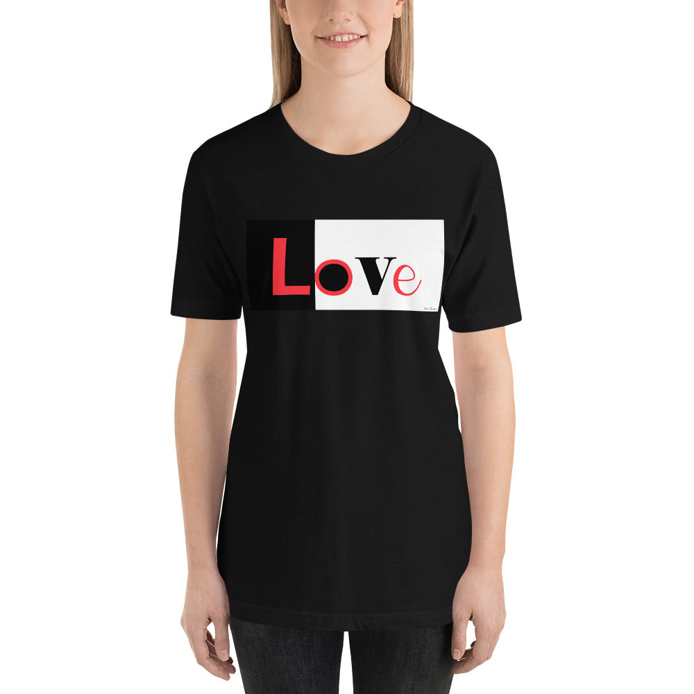 Classic Crew Neck Tee - LoVe - Ronz-Design-Unique-Apparel