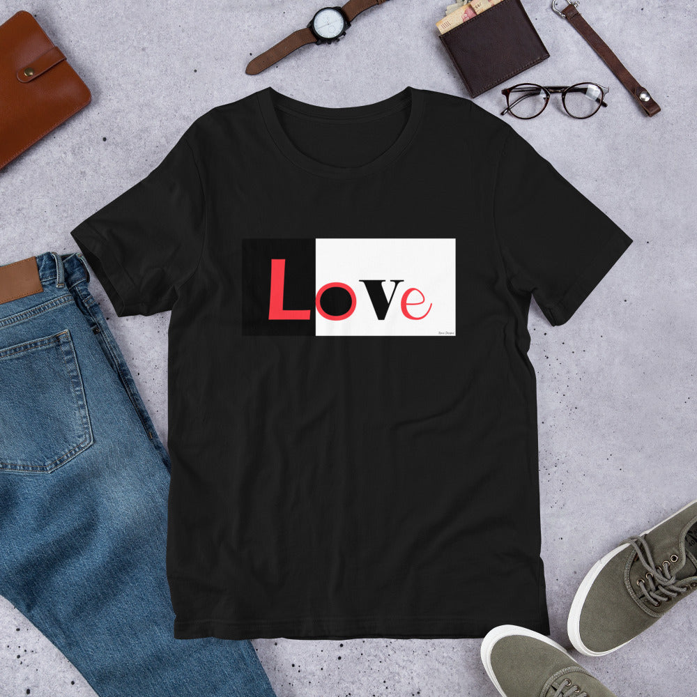 Classic Crew Neck Tee - LoVe - Ronz-Design-Unique-Apparel