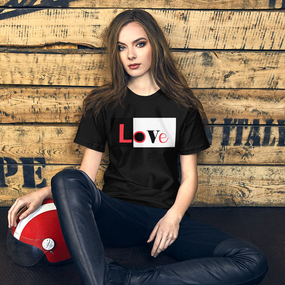 Classic Crew Neck Tee - LoVe - Ronz-Design-Unique-Apparel