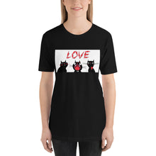 Load image into Gallery viewer, Classic Crew Neck Tee - Love Cats - Ronz-Design-Unique-Apparel
