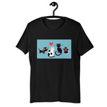 Load image into Gallery viewer, Classic Crew Neck Tee - Cat Love - Ronz-Design-Unique-Apparel
