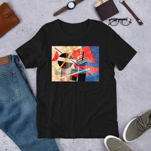 Load image into Gallery viewer, Classic Crew Neck Tee - Abstract Black Circle - Ronz-Design-Unique-Apparel
