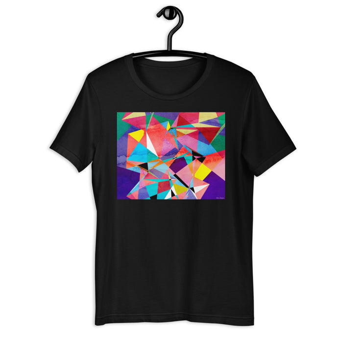 Classic Crew Neck Tee - Abstract Angles - Ronz-Design-Unique-Apparel