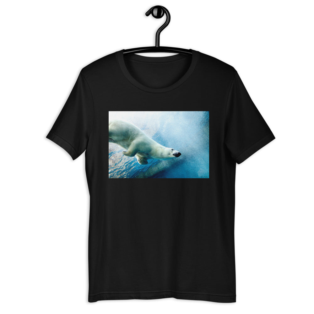 Classic Crew Neck Tee - Polar Bear Paddle - Ronz-Design-Unique-Apparel