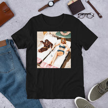 Load image into Gallery viewer, Classic Crew Neck Tee - Chill&#39;n with My Monkey - Ronz-Design-Unique-Apparel
